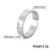 Hohl gearbeitete Schmetterlings-Partnerringe aus Edelstahl für Damen Geschenk Dating-Schmuck Damen Herren Valentinstagsring Geburtstagsgeschenk
