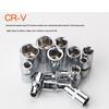 46-Piece Mirror Finish Socket & Ratchet Wrench Set for Auto Repair