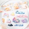50mm*2m Kawaii Clouds PET Tapes Scrapbooking Journal Planner Background Materials Masking Tape Korean Stationery Office Supplies