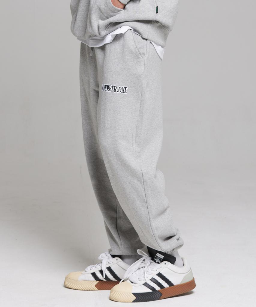 CREAM SODA LAB Lab Nno1 Logo Training Jogger Pants Gray