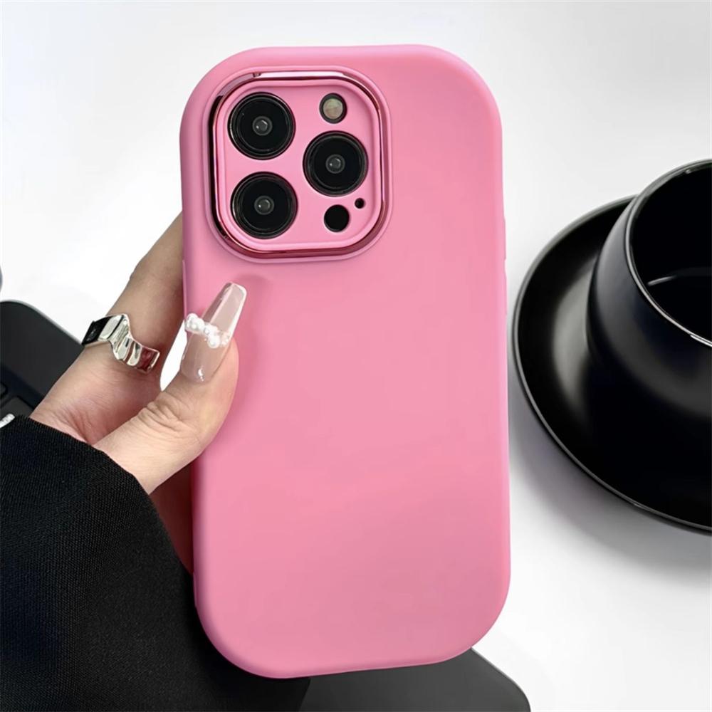 Korean Cute Candy Color Soap Oval Phone Case For iPhone 15 Pro Max 14 13 12 Pro Max 11 12 Matte Silicone Shockproof Bumper Cover