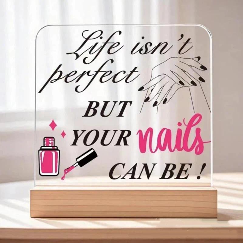 Nail Shapes Display Board Advice Board With Base Nail Guide False Nail Showing Holder Nail Salon Display Counter Nail Art Tool