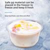 ZISIZ Disposable Transparent Plastic Bowl