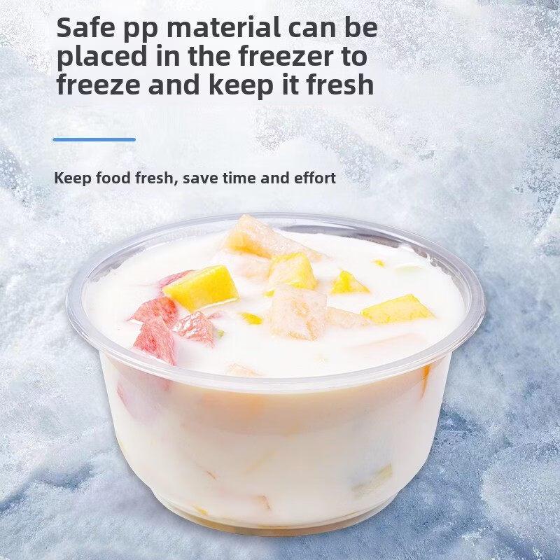 ZISIZ Disposable Transparent Plastic Bowl