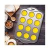 12 Cavity Mini Cheesecake Pan with 12 Pieces Removable Bottom