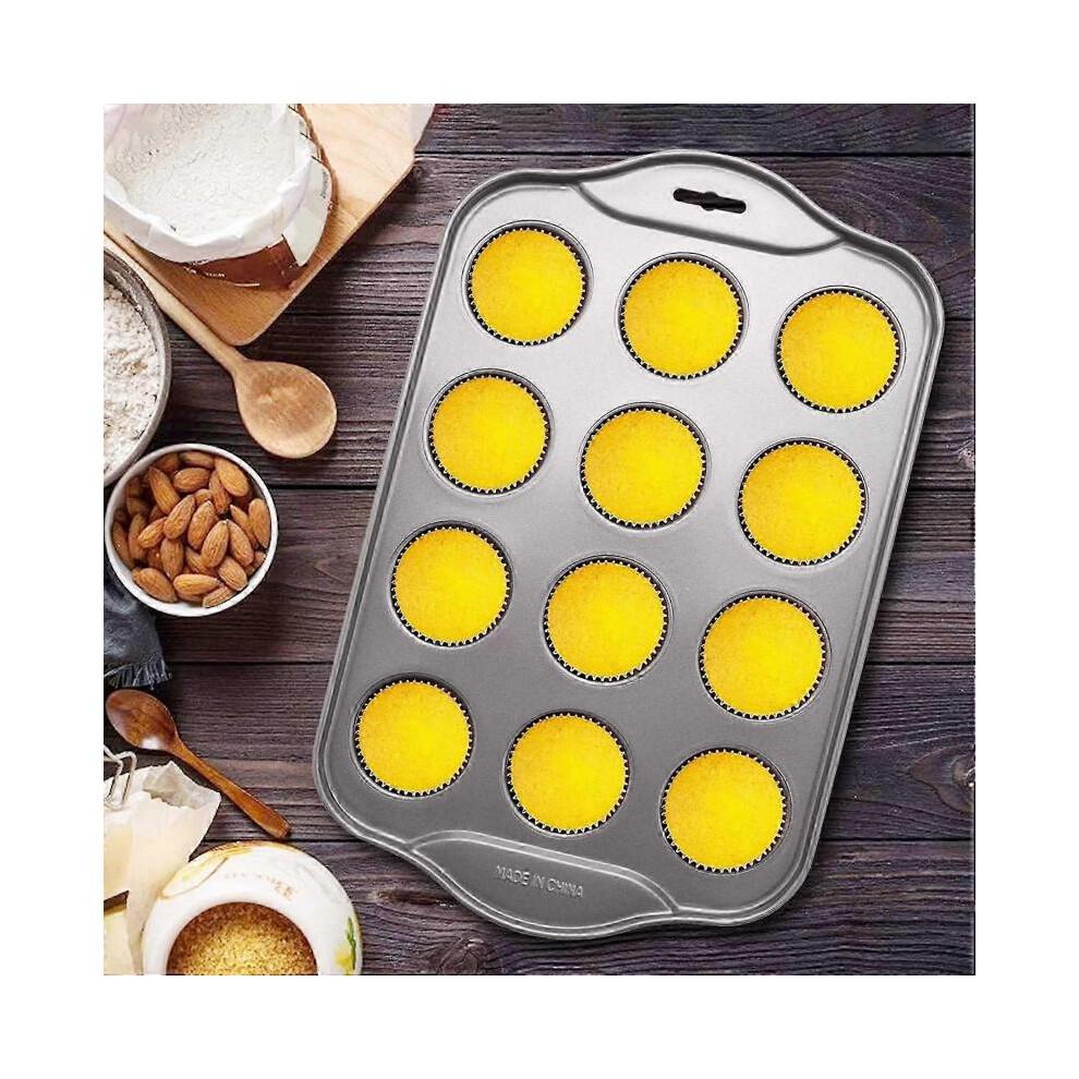 12 Cavity Mini Cheesecake Pan with 12 Pieces Removable Bottom