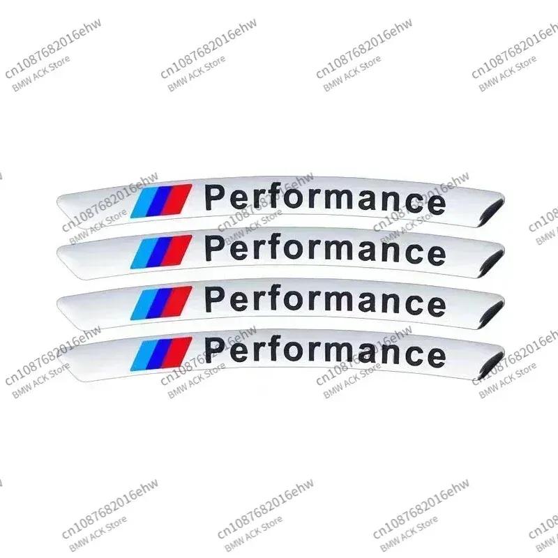 -Car Rim Aluminum Stickers Decoration for BMW E36 E39 E46 E60 E90 F10 F30 E93 G11 G12 M3 X3 X5 X6 X1 X2 E92 E87 Car Accessories