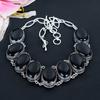 Black Onyx Gemstone Handmade 925 Sterling Silver Jewelry Necklace 18" KG-1647