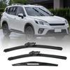 Fahrzeugscheibenwischer Ersatz 3 Stück Flachbalkenwischer Set für Subaru Forester SK 2018-2024, Direktpassende Wischer 26"+16"+14" Leise Front- und Heckwischerblätter, Original