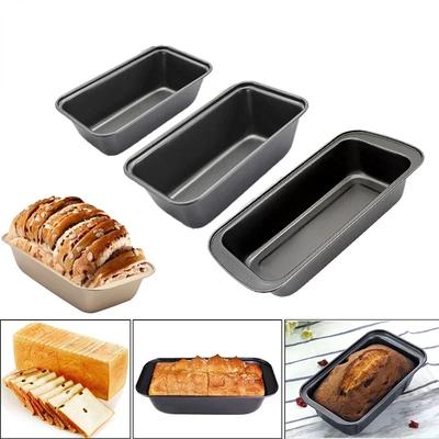 1pc Loaf Pan Rectangle Toast Bread Mold Cake Mold Carbon Steel Loaf Pastry Baking Bakeware DIY Non Stick Pan Baking Supplies