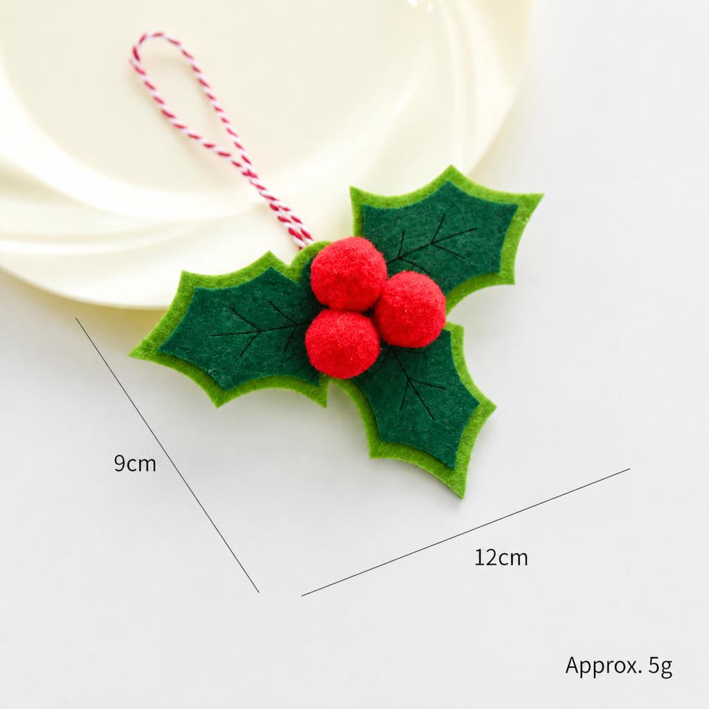 Holiday Hanging Ornament Stiff Christmas Bow Pendant Christmas Drop Ornament Multi Felt Bow Christmas Pendants For Holiday Home