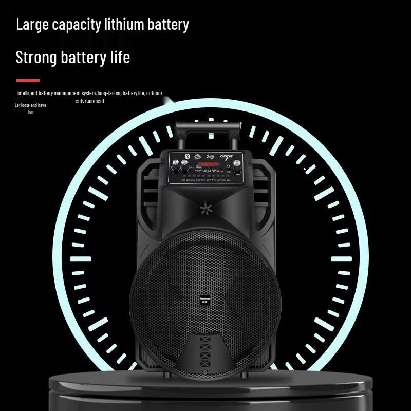 Newmine N509 Portable Bluetooth Karaoke Trolley Speaker CN Plug (adapter Included)