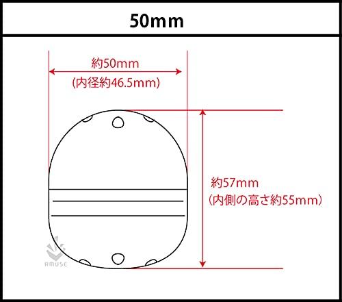 Amuse 50mm Empty Capsules, Gachapon Capsules, Made in Japan, Lavender, Pack of 100