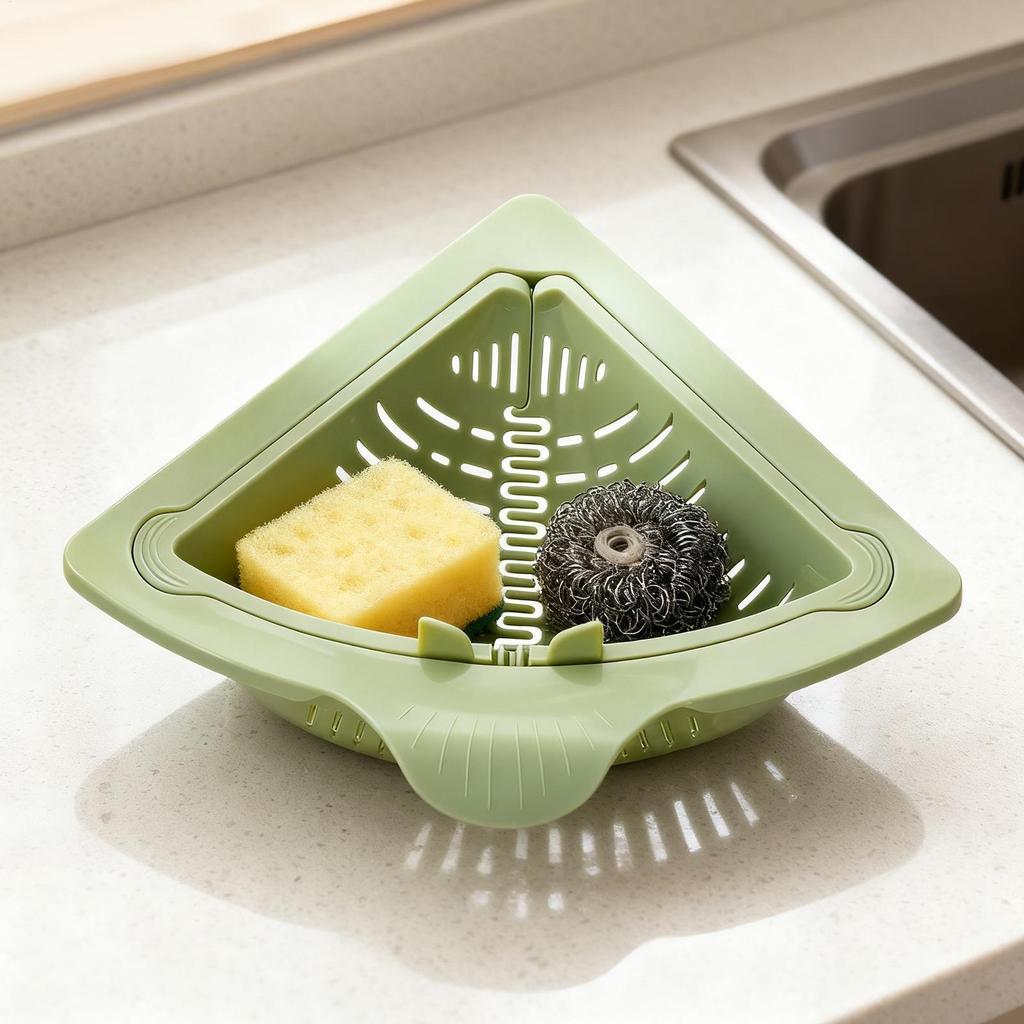 Cesto Coador de Pia de Canto Suporte Magnético para Esponja de Cozinha Cesto Coador de Ralo de Pia Para Lixo Resíduos de Comida Sobras Frutas