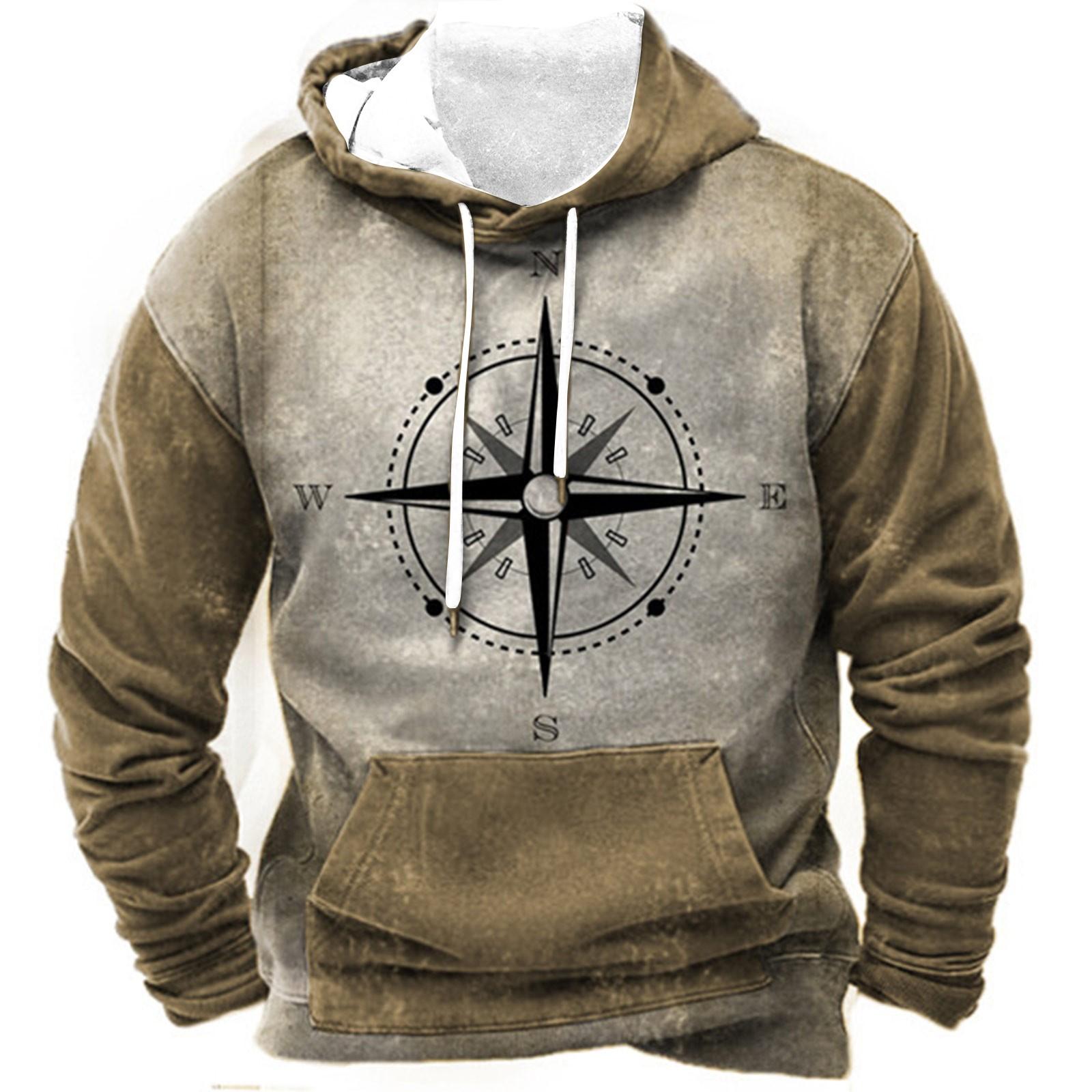 

Мужское теплое плюшевое пальто с принтом, флисовый свитер, повседневное пальто, свитер с карманами, зимнее пальто XL хаки