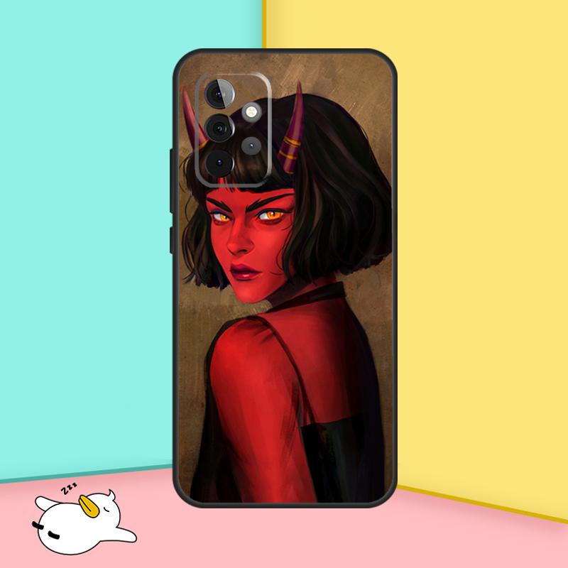 Devil Woman Case For Samsung Galaxy A34 A54 A14 A36 A56 A06 A13 A53 A32 A12 A22 A52 A35 A17 A16 A55 A15