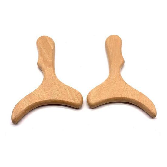Herramienta de masaje terapéutico de madera, fácil de sostener, uso versátil, alivia la tensión muscular, elimina la celulitis y esculpe el cuerpo.
