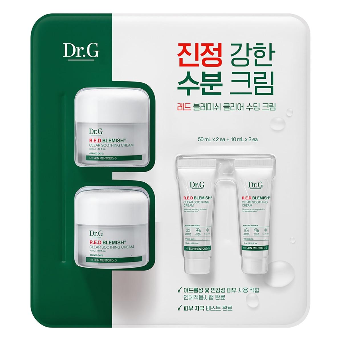 

Dr.g Red Blemish Clear Успокаивающий крем 50x2 + 10x2