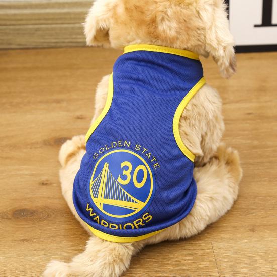 Pet Vest Round Neck Soft Comfortable Breathable Letter Print Summer Pet Cat Dog Sleeveless Clothes Daily Wear