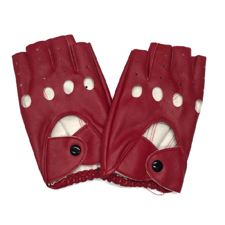 Punk Half Finger Gloves Mesh Accents Rebellious Style Perfect Raves Themed Parties