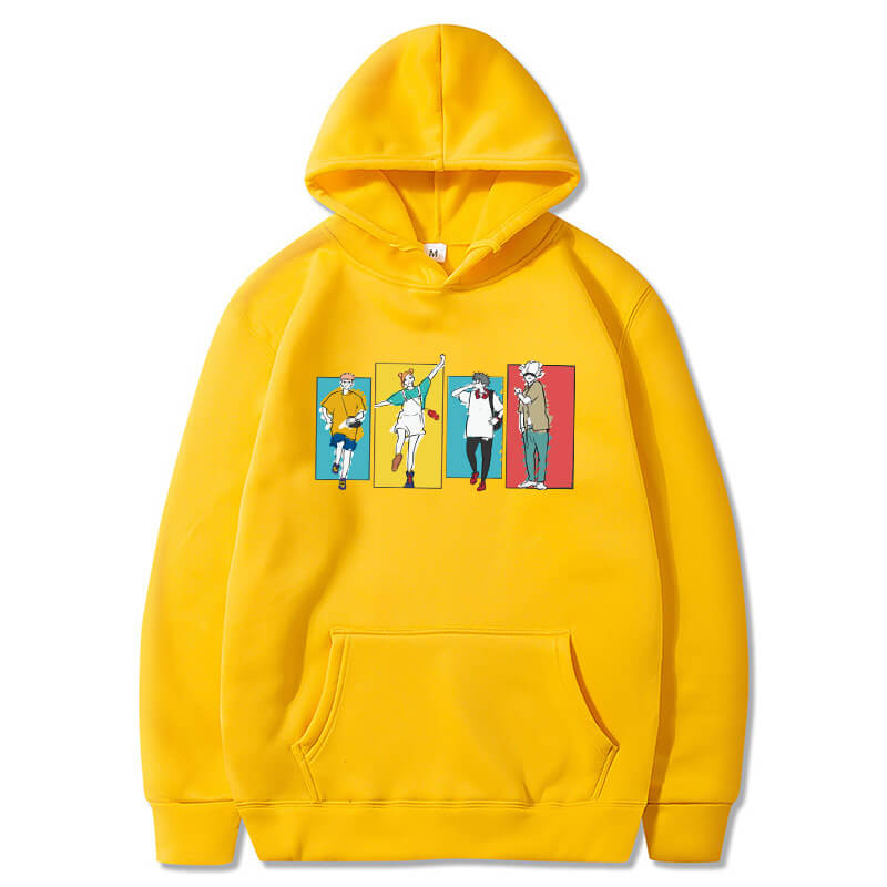 

Толстовка с капюшоном в японском стиле дзюдзюцу кайсен, мужские толстовки в стиле манга, зима 2023, теплая одежда с мультяшным рисунком, унисекс, толстовки Yuji Itadori L жёлтый