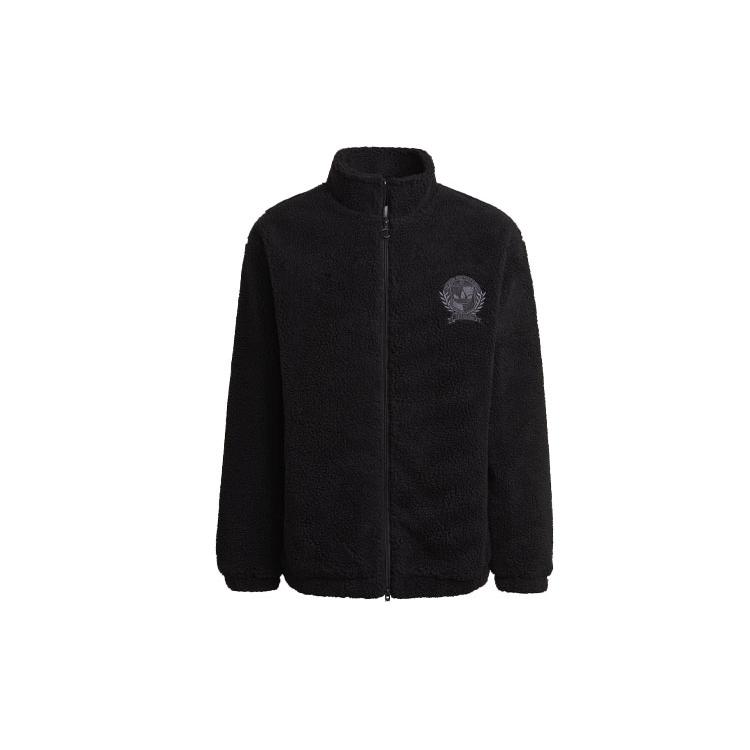 Мужские вельветовые куртки Adidas Originals Черный Воротник-стойка Средняя H32150 XS
