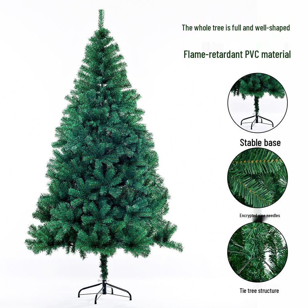 Encrypted Green Simulation Christmas Tree for Holiday Home Decor