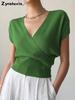 Women's Chunky Knit Sweater with Cross Stitch Design, Slim Fit Casual Workwear