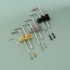 1Set Guitar Headstock Mounted Allen Key Headstock Wrench Holder Tools For Tremolo Guitar Bass With Mounting Screws