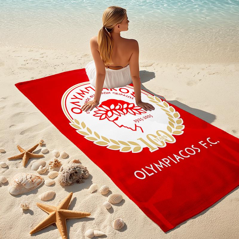1pc Football Team (64) Beach Towel, Comfortable and Thick, and Swimming/Bath/Picnic/Camping Towel, Suitable for Seaside Beaches