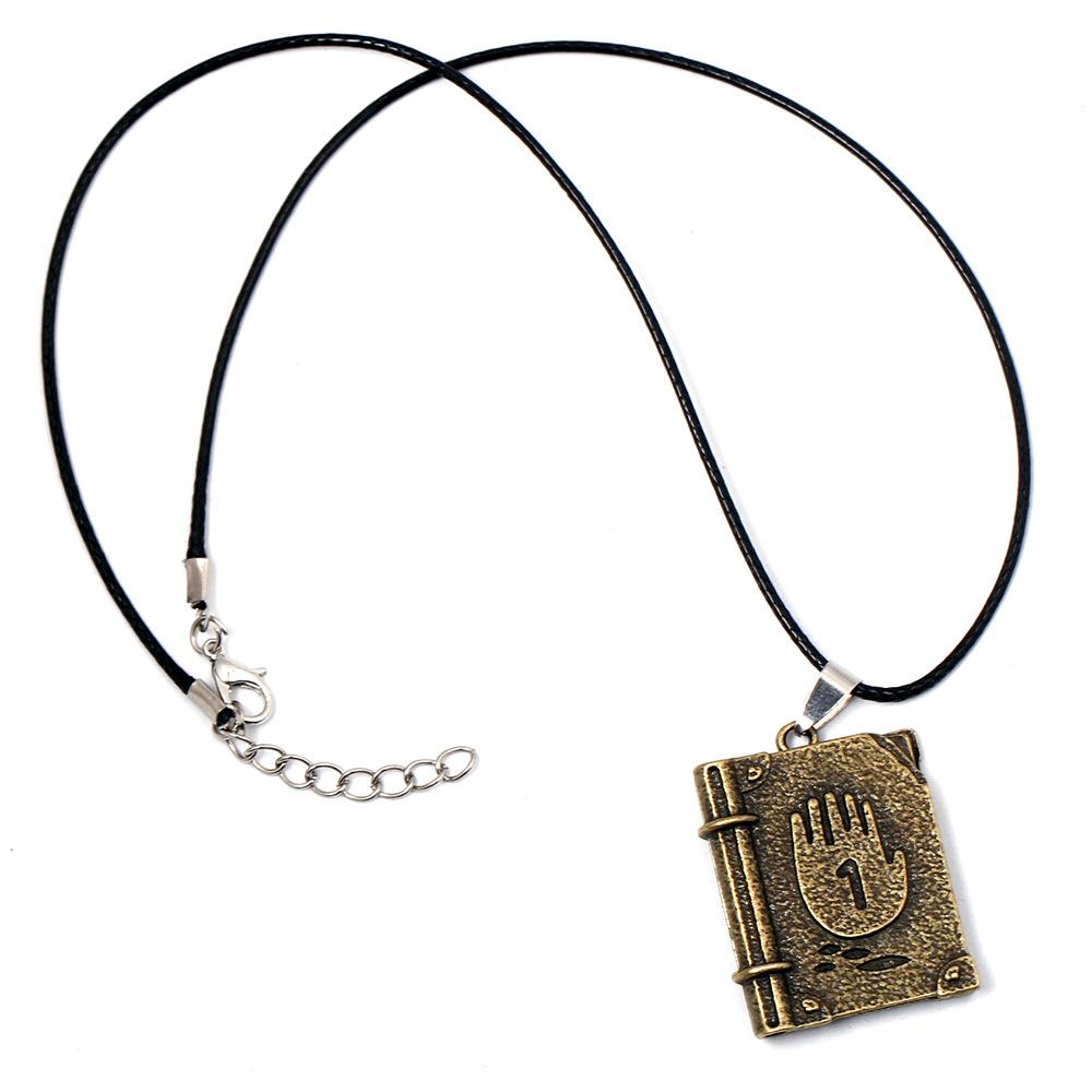 Diary Journal Pendant Necklace for Men Women Vintage Choker Fans Accessories