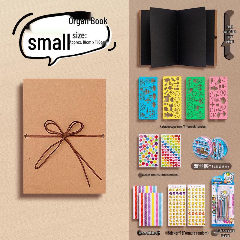 Acrylic DIY Photo Album: Handmade Memory Journal with Creative Graffiti and Loose-Leaf Design