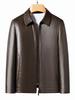 Yinuoboni High-end Men's Eco-Leather Lapel Jacket, Various Thickness Options - Style 2335