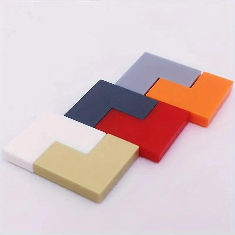 60 шт. MOC Цегла Плитка 2x2 Кутова Тонка 2+1 Точки Освітня Просвітити Дітей Дитячі Іграшки 50 шт. Будівельні Блоки Плитка 14719