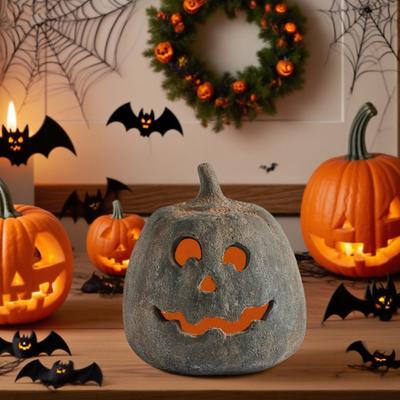 Oyuk Balkabağı Süsü Cadılar Bayramı Jack O' Lantern Sonbahar Dekoru Çiftlik Evi Masa Orta Parçası Ev Festival Veranda Şömine Rafı Oda Dekorasyonu için