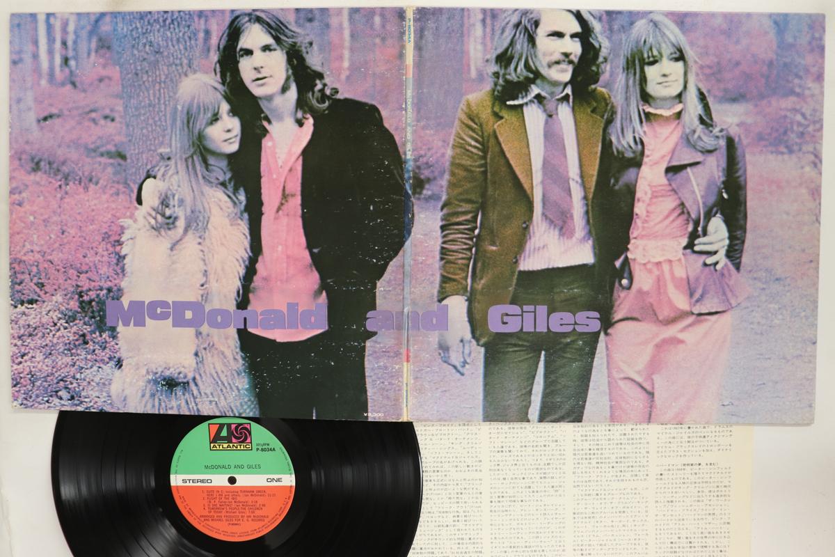 LP Record MCDONALD GILES Mcdonald And Giles P8034A ATLANTIC 1974 Japan Rock Used