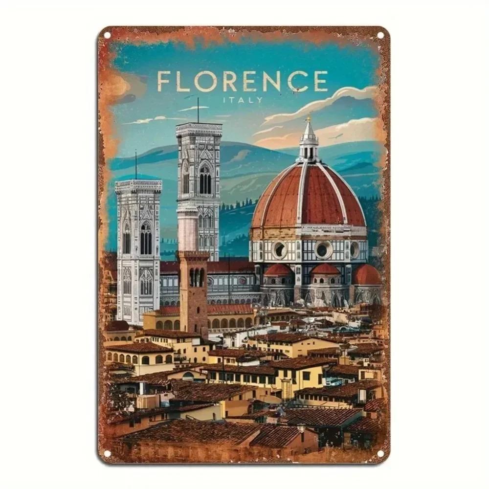 

Florence Vintage Sign Italian Restaurant Wall Decor Aperitivo Bar Art 20x30cm