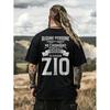 Italian Zio Number T-Shirt with Zio 0-9 Italian Text & Lettering - Casual Round Neck Short Sleeve Shirt, Breathable All-Season Comfort Fit for