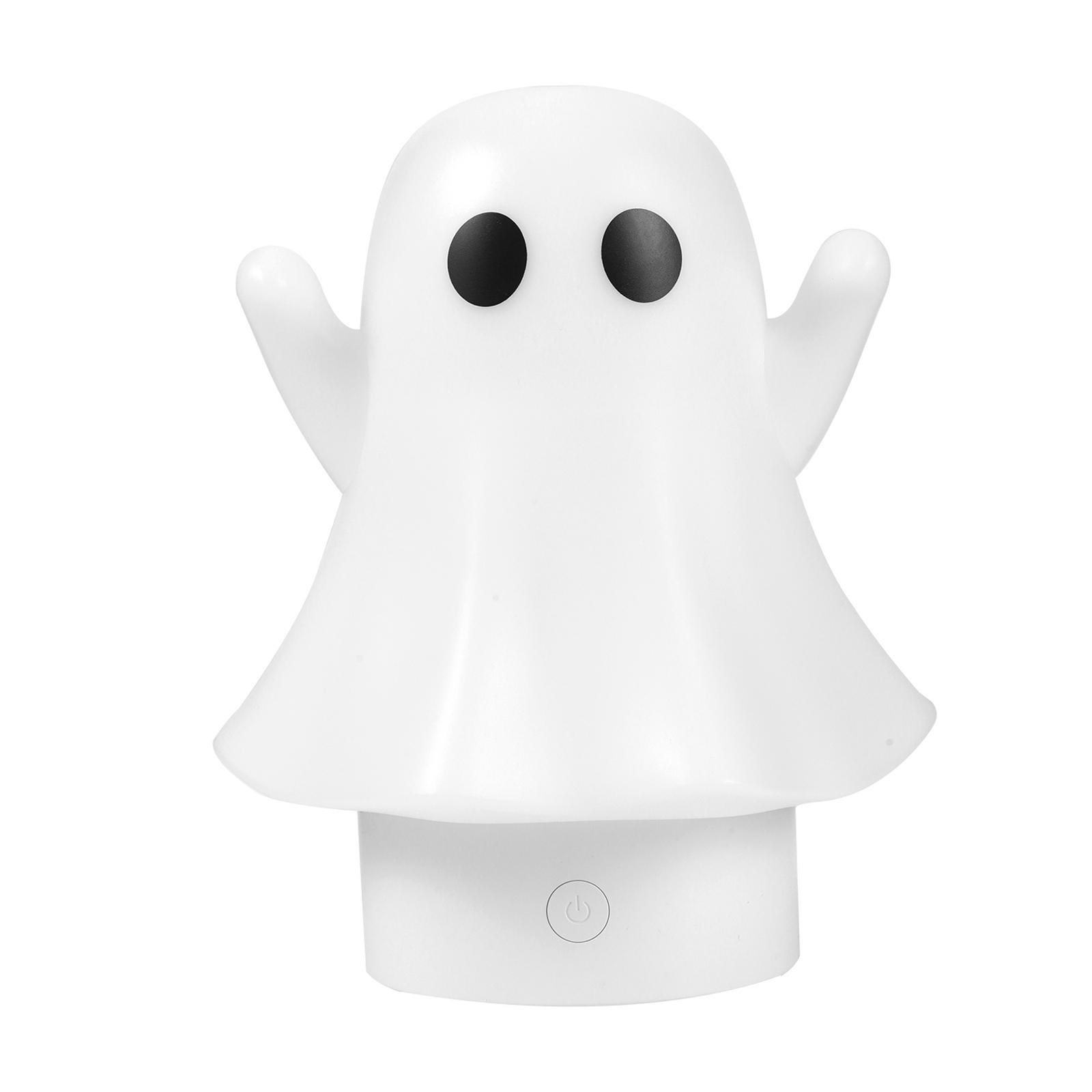 

Cute Ghost Air Humidifier with 7 Colors Light Essential Oil Diffuser Aromatherapy Diffuser for Halloween Gift Home Office Decor White