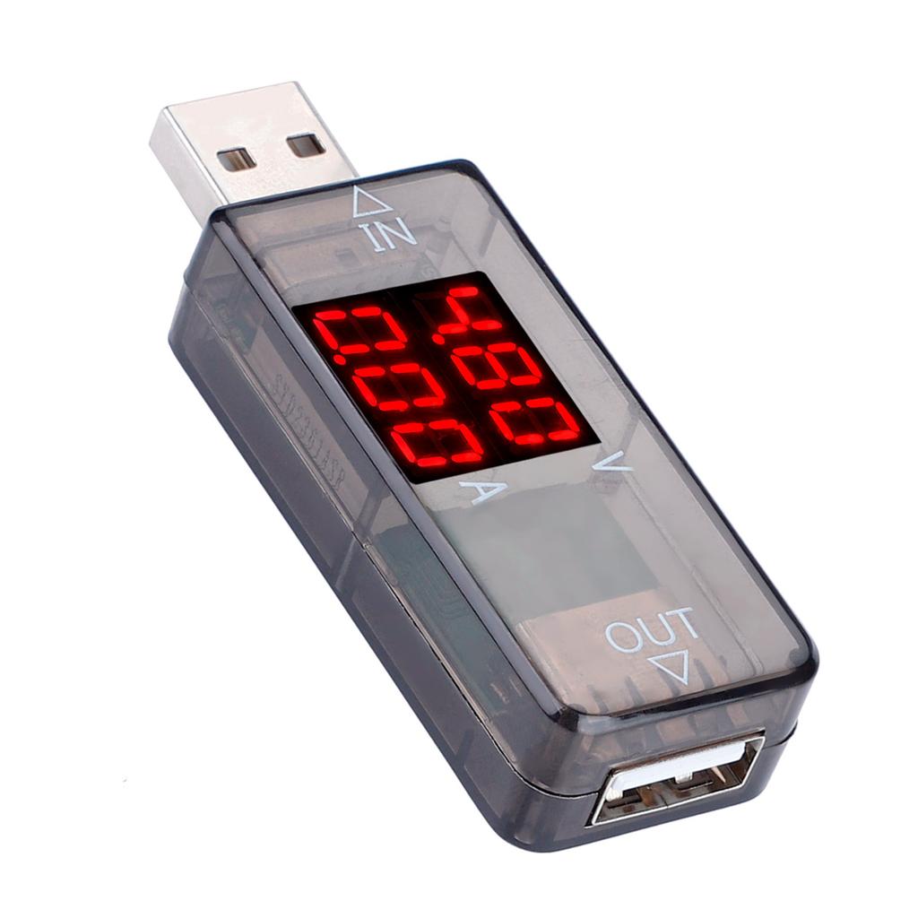 USB Color LCD Voltmeter Ammeter Current Meter Multimeter r USB Tester (Blue)