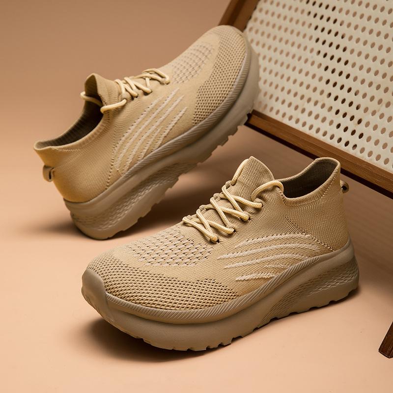 

Men S Shoes Couple Wide Head Wide Last 4E Breathable Flying Weaving Sports Casual Mesh Running Men S Black Socks Shoes 46