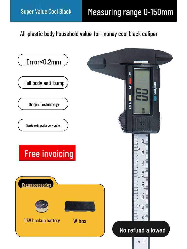 Sifeng High-Precision Digital Display Electronic Caliper for Jewelry, Antiques & Bracelets