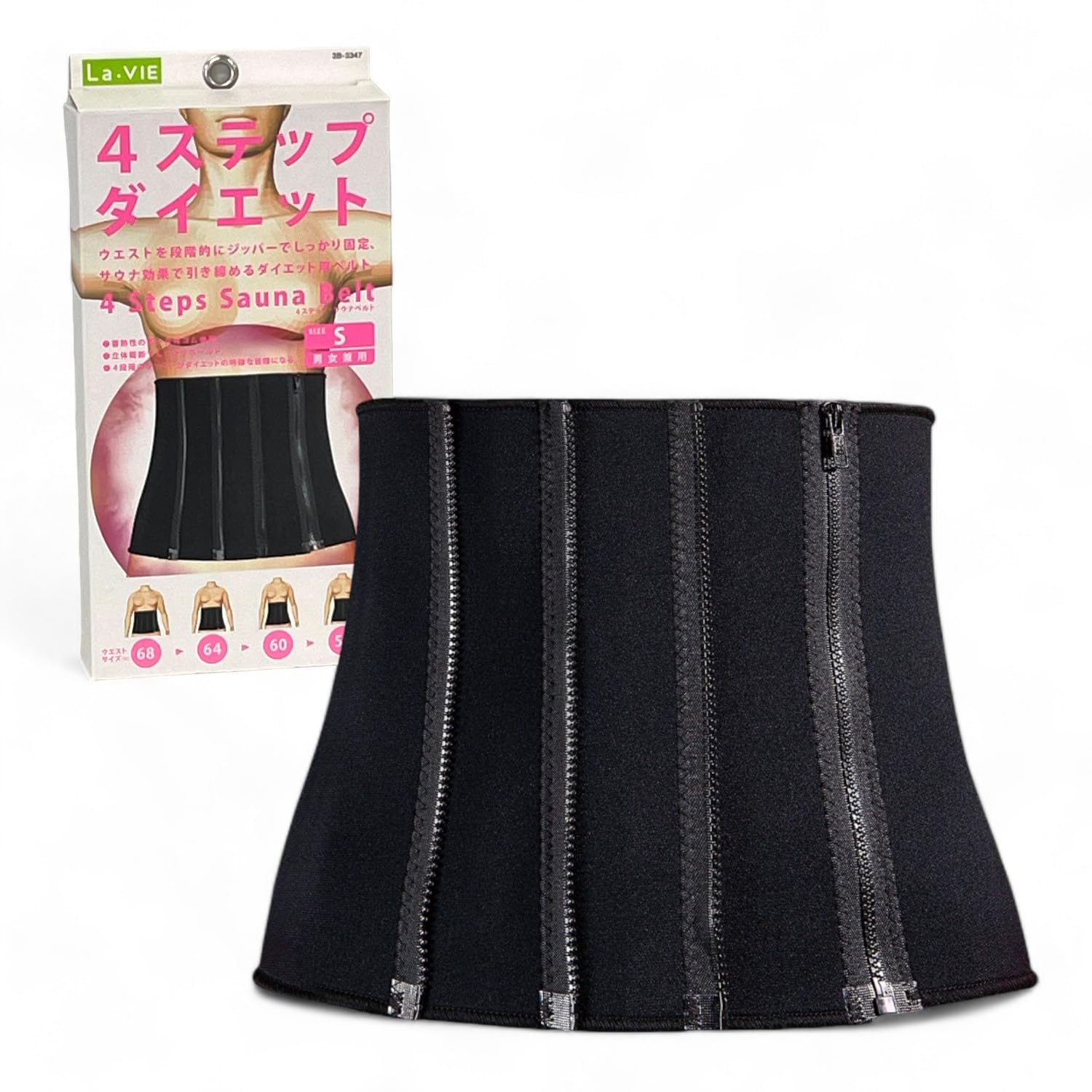 

Ravi 4-Step Sauna Belt, Size S, Women s, Sweat-Inducing Diet, 3B-3347 [Genuine Manufacturer Product]