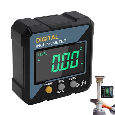 Magnetic Digital Angle Gauge, LCD Display Protractor for Carpentry Machining, Precision Measuring Tool with Hold Function