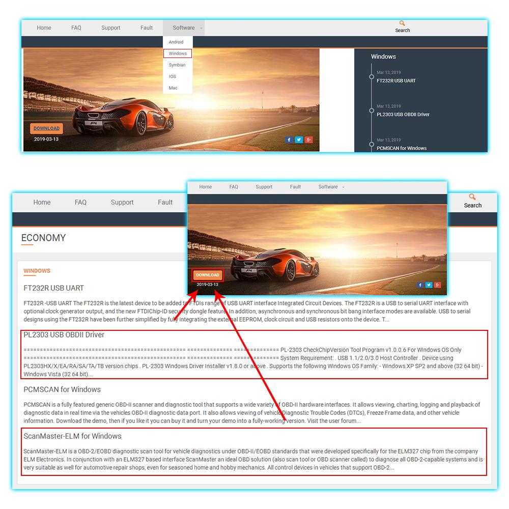 Για Ford FORscan USB OBD2 ELM327 V1.5 Εργαλείο Διάγνωσης Αυτοκινήτου ELM327 USB OBDII Σαρωτής Διάγνωσης Αυτοκινήτου