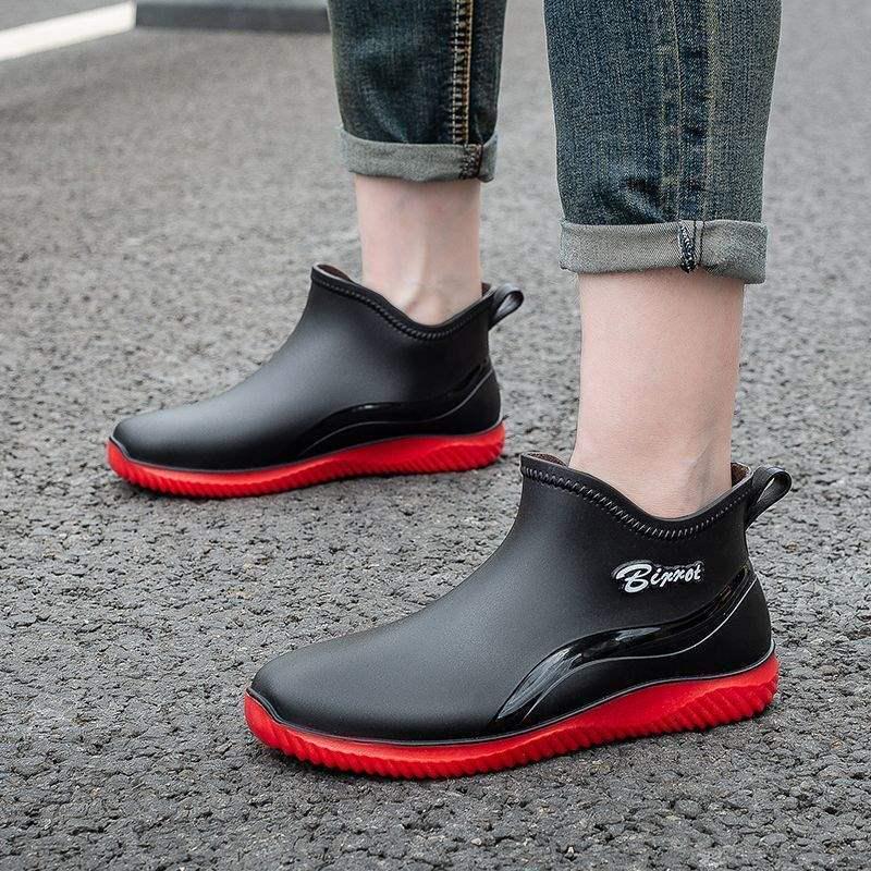 Unisex Waterproof Fleece-Lined Rain Boots – Super Soft, Non-Slip, Wear-Resistant Rubber Shoes for Adults