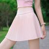 Womens Sports Set Badminton Tennis Running Yoga Quick-Dry Pleated Skirt