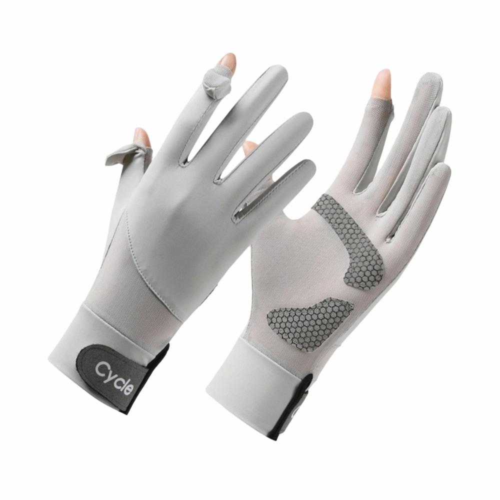 Waterproof Ice Silk Riding Gloves Non-Slip Summer Driving Mittens Sun Protection Gloves Cycling