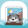 Marine Animals Dolphin Orca Jellyfish Shark Sea Lion Otter Hermit Crab Construction Blocks Kit Blocks Model Plaything