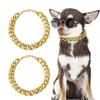 Dog Chain Gold Necklace Chain For Dogs Abs Plastic Dog Collar Puppy Costume For Dogs Lightweight Fashion Dog Jewelry Accessories